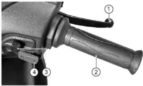 TVS Wego - Right hand brake lever - 1
