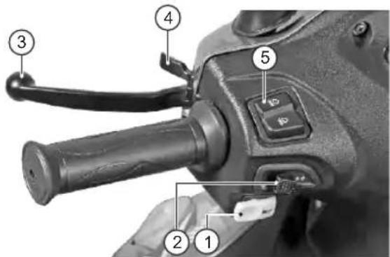 TVS Wego - HANDLE BAR LEFT SIDE - 1