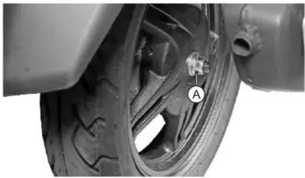 TVS Wego - REAR WHEEL REMOVAL - 1