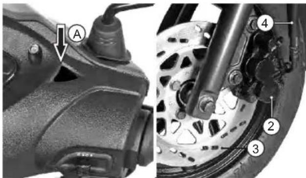TVS Wego - Front brake (disc type) - 1