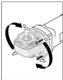 BOSCH PWS 1500 - ツールヘッドの回転 - 1