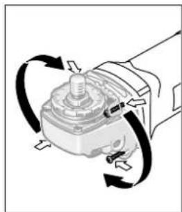 BOSCH PWS 1500 - Rotating the Machine Head - 1