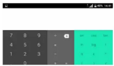 7 8 9 ÷ × 4 5 6 × 1 2 3 = . 0 + = sin cos tan in big i ii e * ( ) ✓