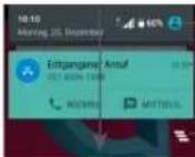 ALCATEL U3 - Benachrichtigungsfeld - 1