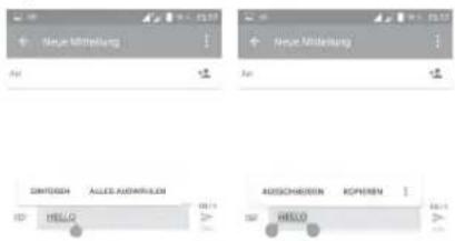 ALCATEL Pop 4+ - Text bearbeiten - 1