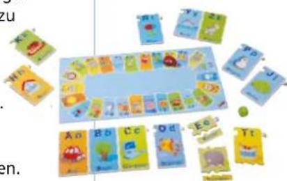 HABA ABC-Reise - Spielablauf: Spiel 1: Buchstabenpuzzelei (für 2 - 4 Kinder) - 2