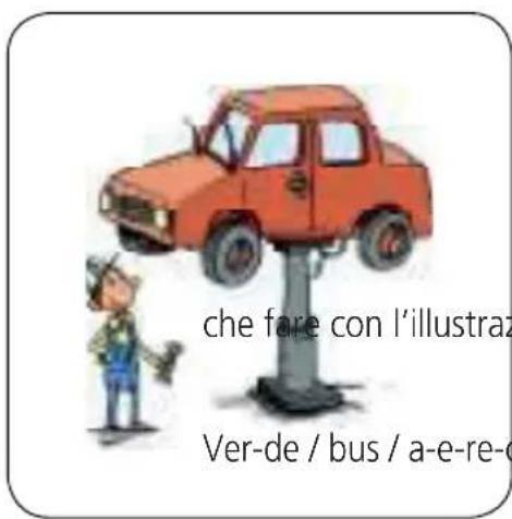 che fare con l'illustraz Ver-de / bus / a-e-re-c