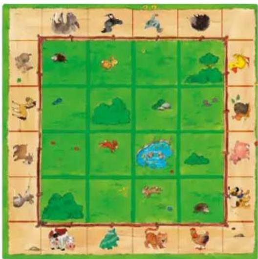 HABA Mein erster Spieleschatz - Spielplan „Weide“ und „Lass dich nicht ärgern, Bauer!“ - 1