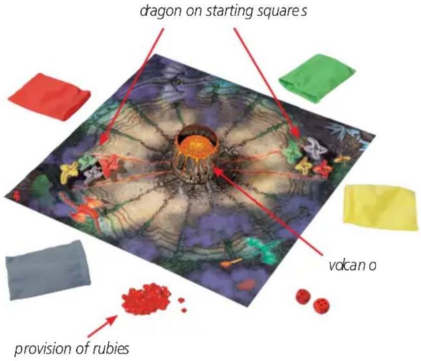 HABA Feuerdrachen - Preparation of the Game - 1