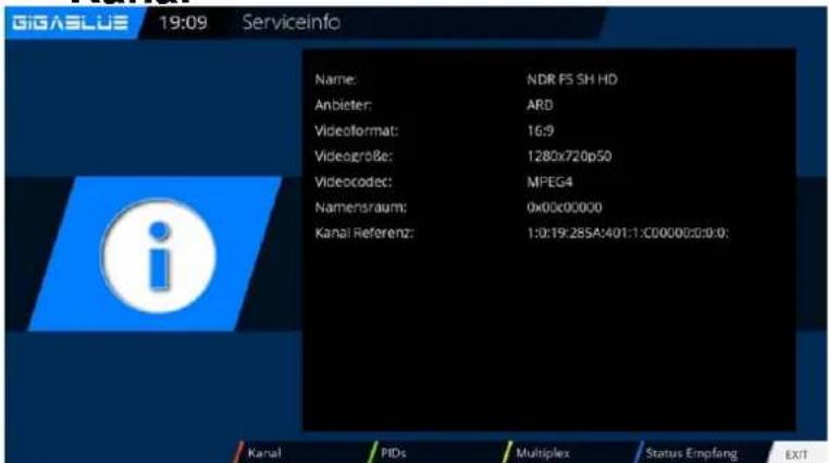 GigaBlue HD X3 - Bedienung der GigaBlue Box - 4
