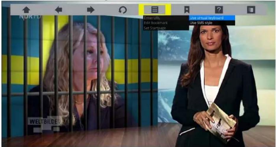 GigaBlue HD X3 - Webbrowser navigieren - 1