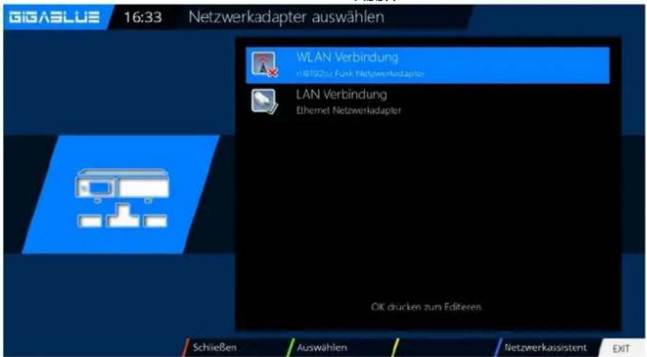GigaBlue HD X3 - WLAN einrichten - 2