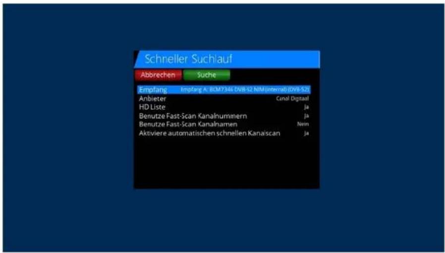 GigaBlue HD X3 - Schneller Suchlauf - 1