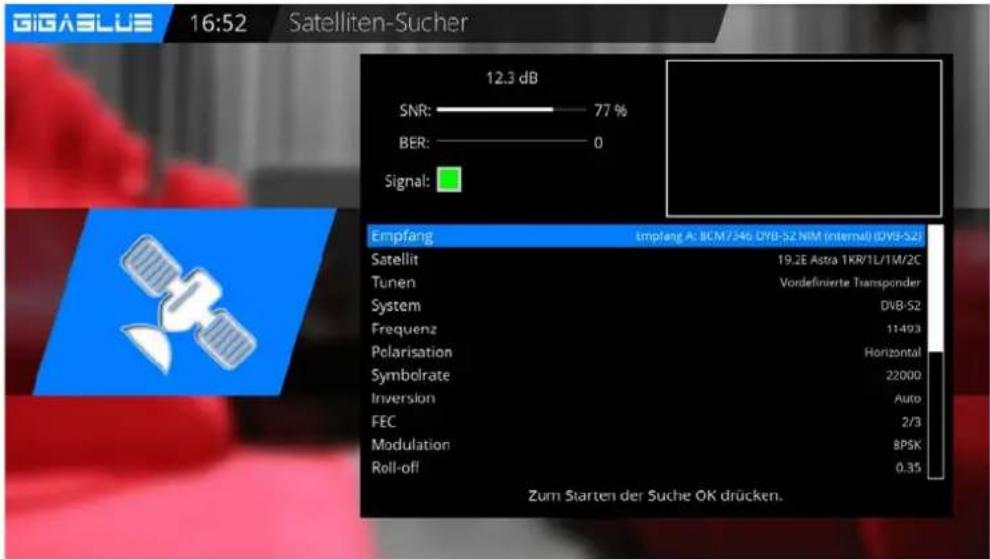 GigaBlue HD X3 - SAT Finder - 2