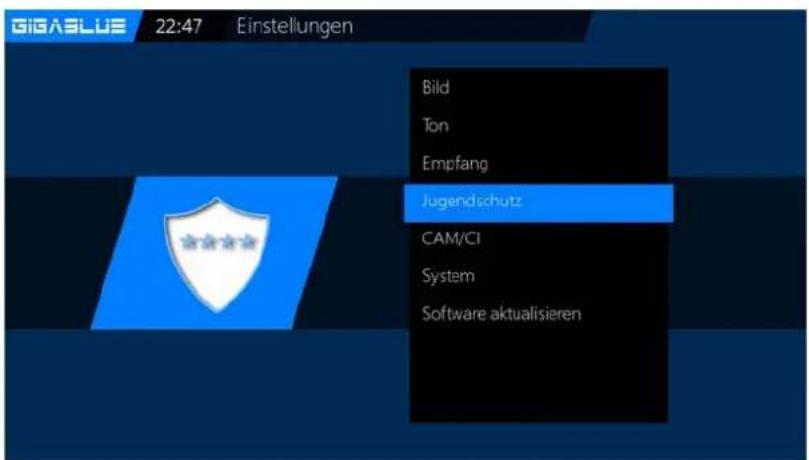 GigaBlue HD X3 - Pincode ändern - 1