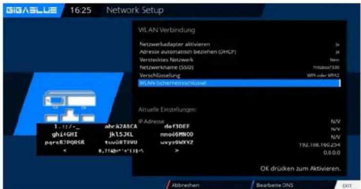 GigaBlue HD X3 - WLAN einrichten - 2