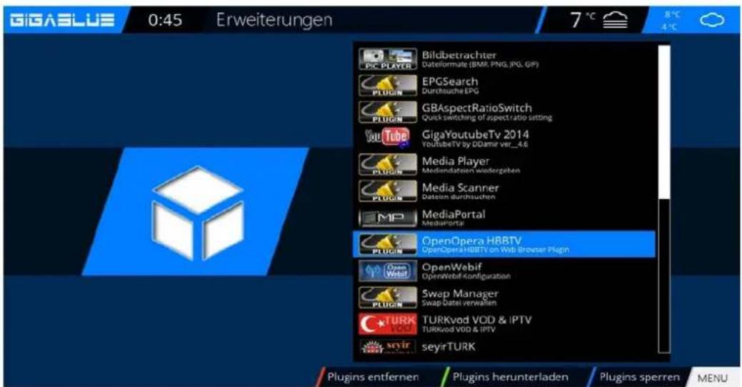 GigaBlue HD X3 - Webbrowser GigaBlue Box - 1