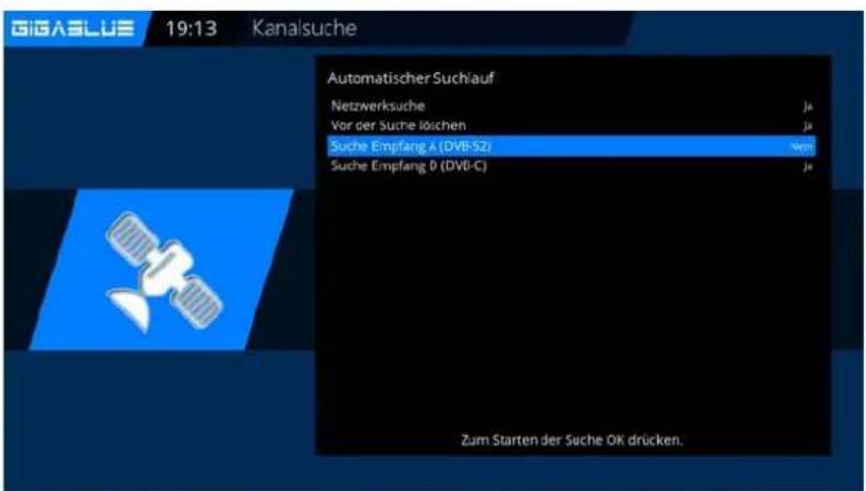 GigaBlue HD X3 - Kanalsuche DVB-C - 3