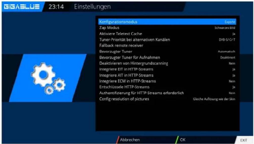GigaBlue HD X3 - Benutzermodus - 1