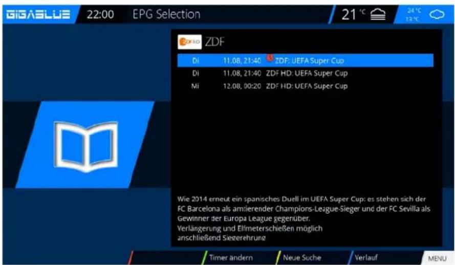GigaBlue HD X3 - EPG - 3