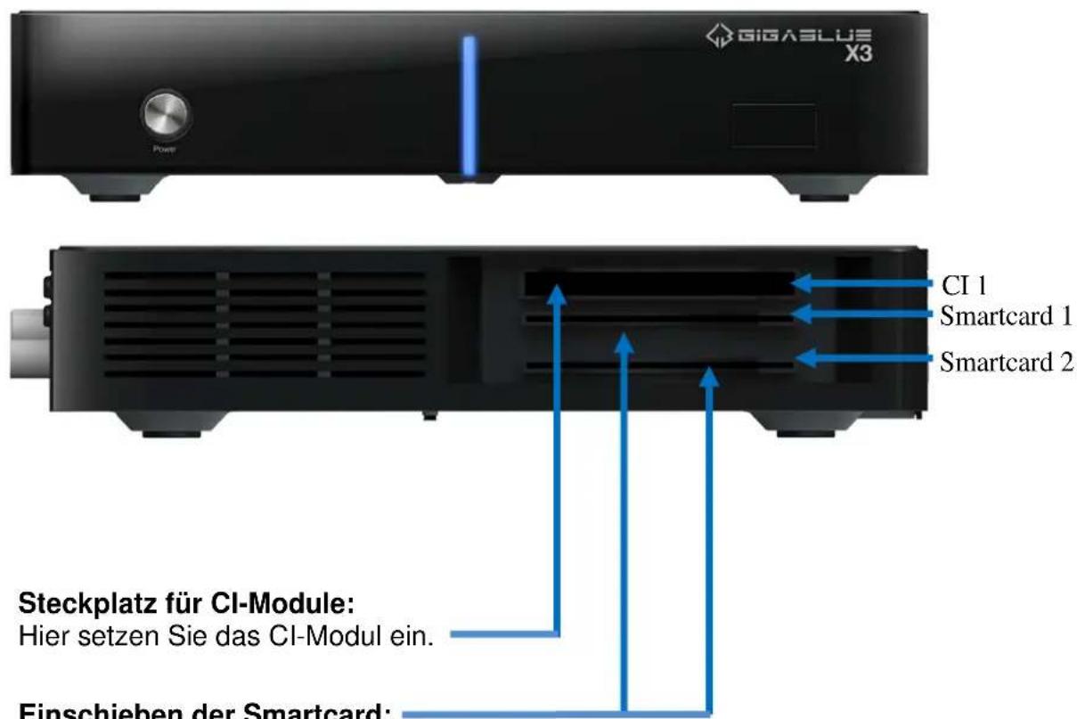 GigaBlue HD X3 - Vorderansicht - 1