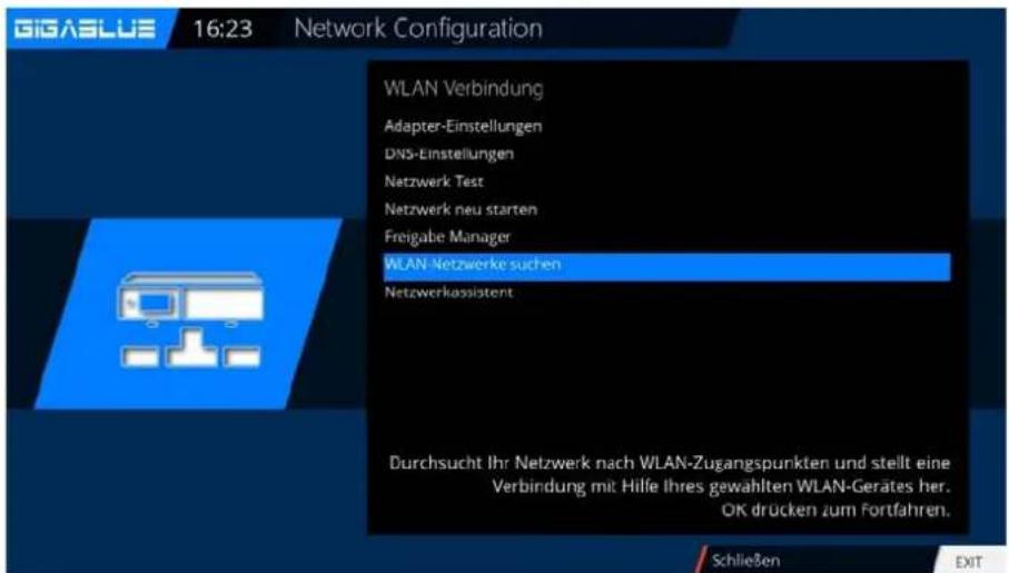 GigaBlue HD X3 - WLAN einrichten - 3