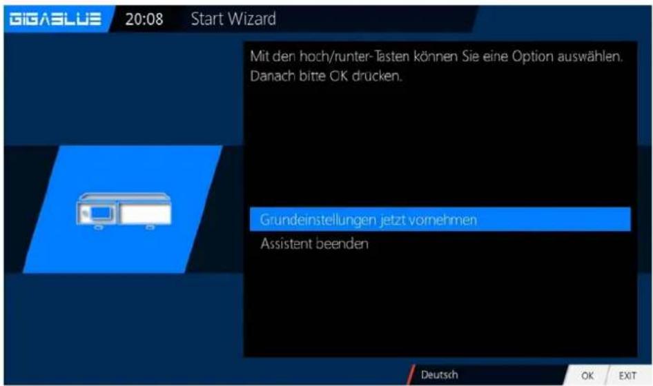 GigaBlue HD X3 - Startassistent 1 - 5