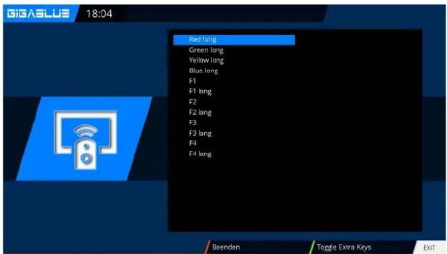 GigaBlue HD X3 - Tastenbelegung - 1