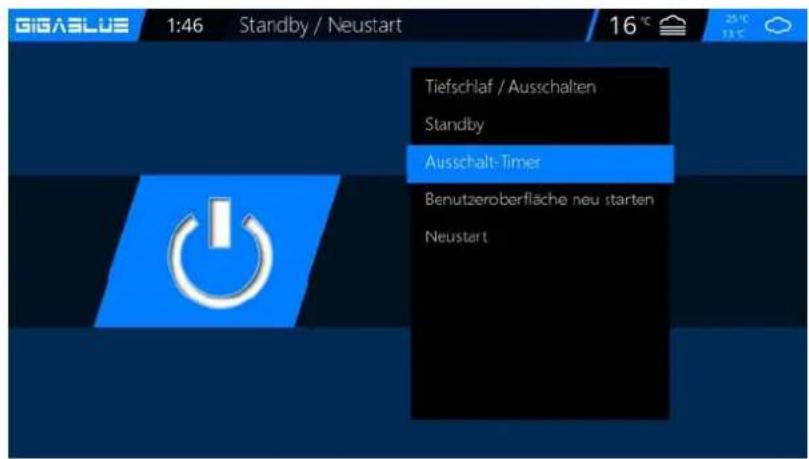 GigaBlue HD X3 - Ausschalt-Timer - 1