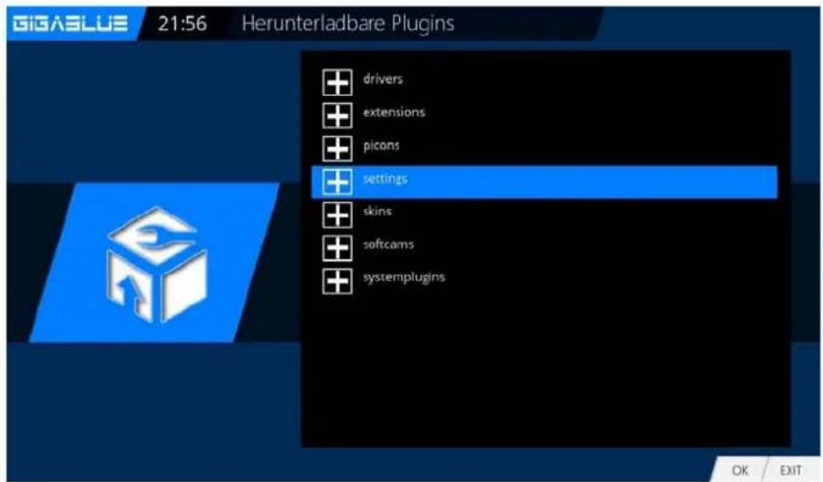 GigaBlue HD X3 - Kanalliste online installieren - 1