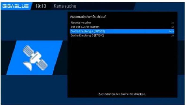 GigaBlue HD X3 - Kanalsuche DVB-T/T2 - 3