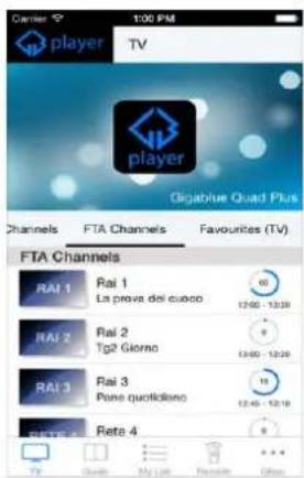 GigaBlue HD X3 - GigaBlue Player App installieren - 5