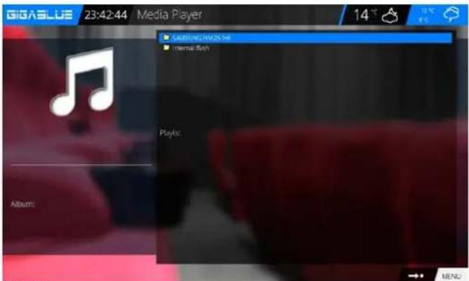 GigaBlue HD X3 - Aufgenommenen Film ansehen (Wiedergabe) - 2