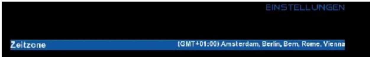 GigaBlue HD 800 SE - Zeitzone - 1
