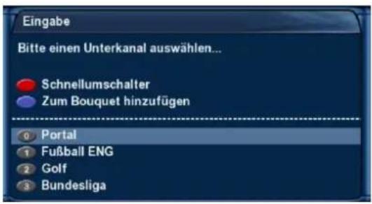 GigaBlue HD 800 SE - Unterkanäle - 1