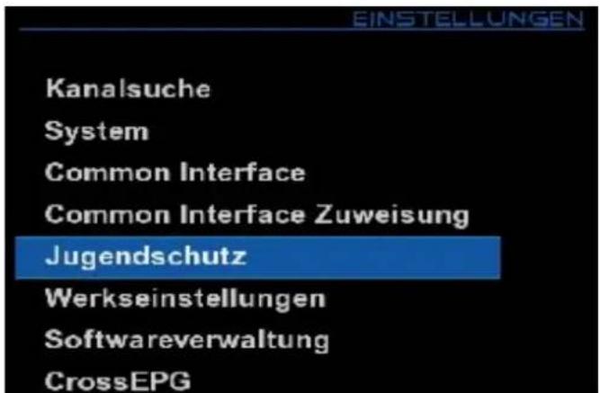 GigaBlue HD 800 SE - Jugendschutz einstellen - 1