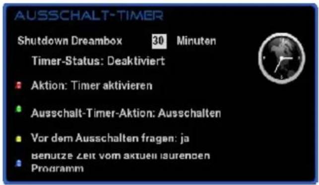 GigaBlue HD 800 SE - Ausschalt Timer - 2