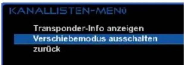GigaBlue HD 800 SE - Kanäle aus der Favoritenliste verschieben - 1