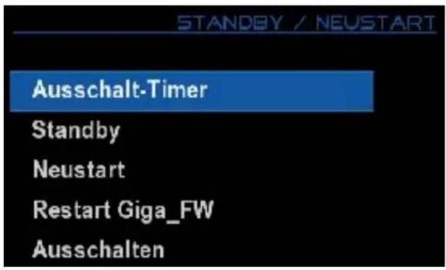 GigaBlue HD 800 SE - Ausschalt Timer - 1