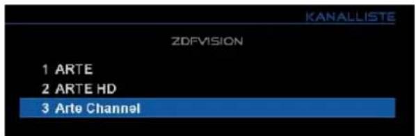 GigaBlue HD 800 SE - Kanäle aus der Favoritenliste verschieben - 5
