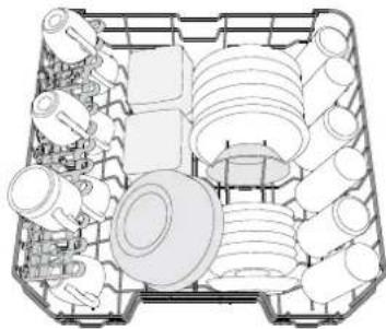 INDESIT DIC3B+16A - LOADING THE RACKS - 1