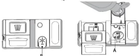INDESIT DIC3B+16A - NAPEŁNIANIE DOZOWNIKA PŁYNU NABŁYSZCZAJĄCEGO - 1