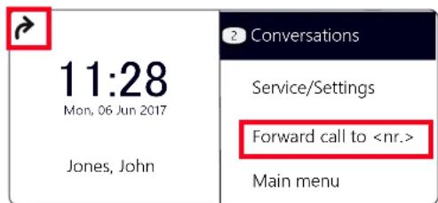 Swyx Phone L62 - This is how you define "Call Forwarding Unconditional" - 4