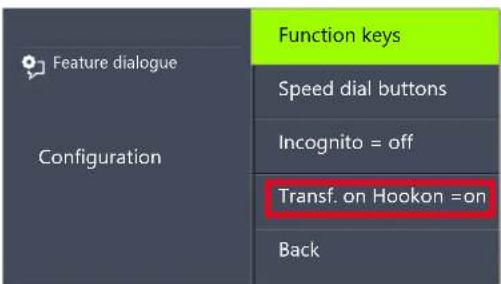 Swyx Phone L62 - Transfer When Placing Handset on Hook - 1