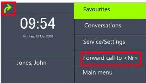 Swyx Phone L62 - This is how you define "Call Forwarding Unconditional" - 4