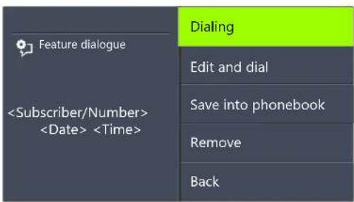 Swyx Phone L62 - This is how you edit the Redial List - 2