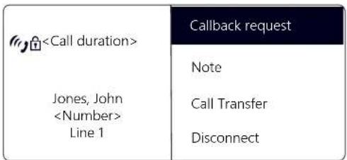 Swyx Phone L62 - This is how you create a note during a call - 1
