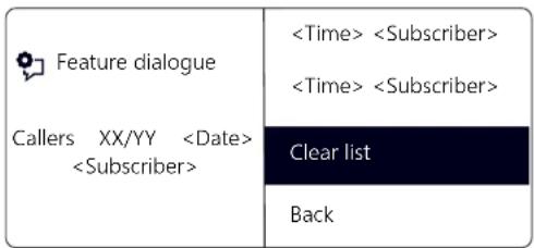 Swyx Phone L62 - This is how you delete the Caller List - 1