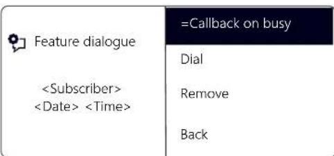 Swyx Phone L62 - This is how you delete Callback on busy - 3