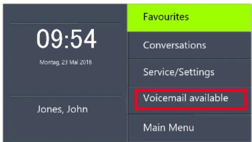 Swyx Phone L62 - This is how you check your new voicemails with SwyxPhone - 1